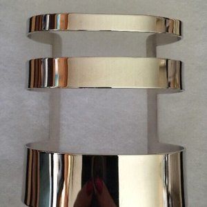 Bronze Bold Polished Multi-Row Cuff Bracelet